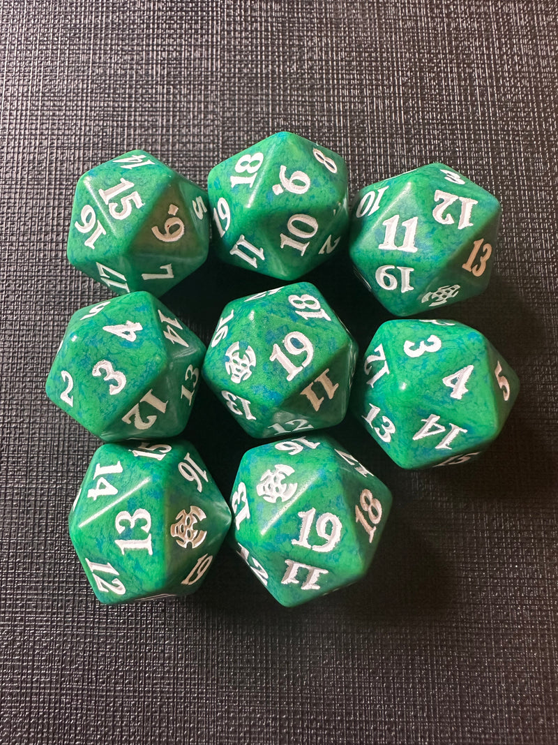 Theros Beyond Death Prerelease 20 Sided Die Green MTG