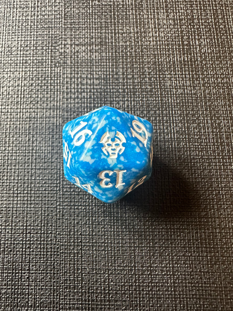 Theros Beyond Death Prerelease 20 Sided Die Blue MTG