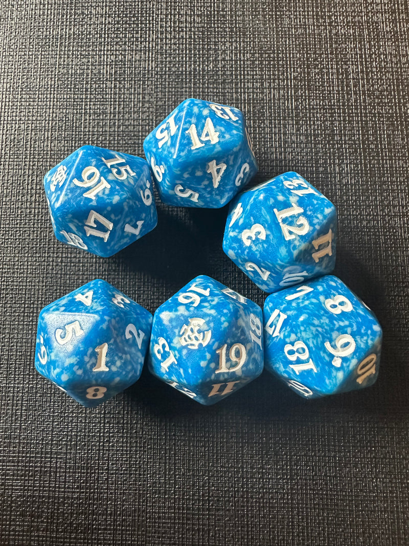 Theros Beyond Death Prerelease 20 Sided Die Blue MTG