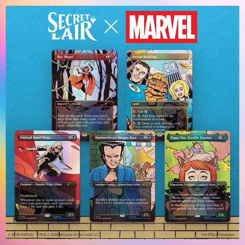 Secret Lair Drop: Secret Lair x Marvel: Spinner Rack Specials - Traditional Foil Edition