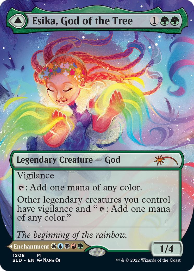Esika, God of the Tree // The Prismatic Bridge (THICK STOCK Display Commander) (Borderless) [Secret Lair: From Cute to Brute]