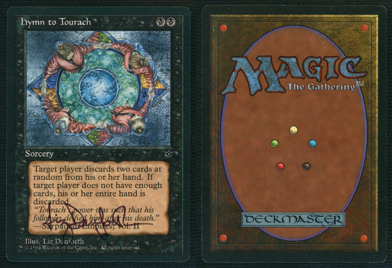 Hymn to Tourach (Liz Danforth) [Fallen Empires] **Artist Signed**