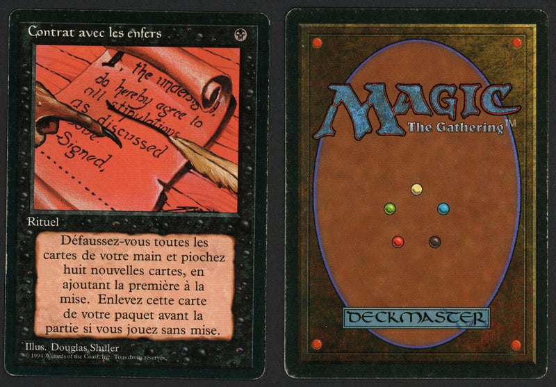 French Contract from Below [Foreign Black Border]