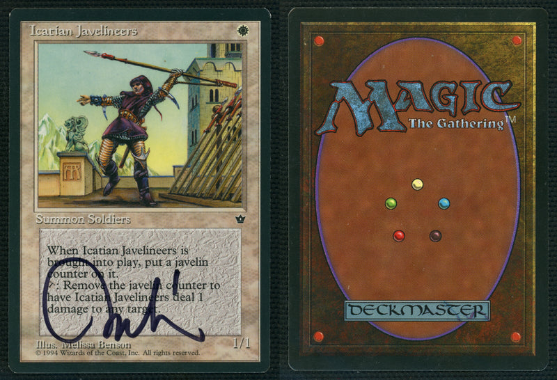 Icatian Javelineers (Melissa A. Benson) [Fallen Empires] (2) **Artist Signed**