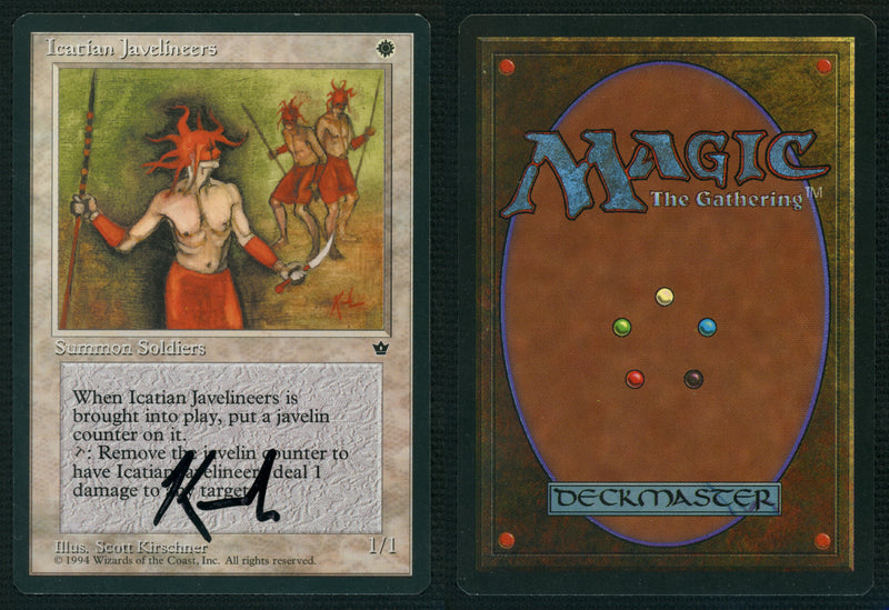 Icatian Javelineers (Scott Kirschner) [Fallen Empires] **Artist Signed**
