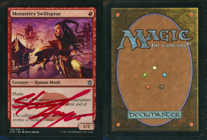 Monastery Swiftspear [Khans of Tarkir] **Artist Signed**