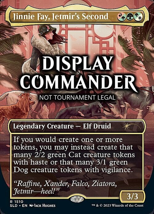 Jinnie Fay, Jetmir's Second (THICK STOCK Display Commander) // Jinnie Fay, Jetmir's Second [Secret Lair Commander Deck: Raining Cats and Dogs]