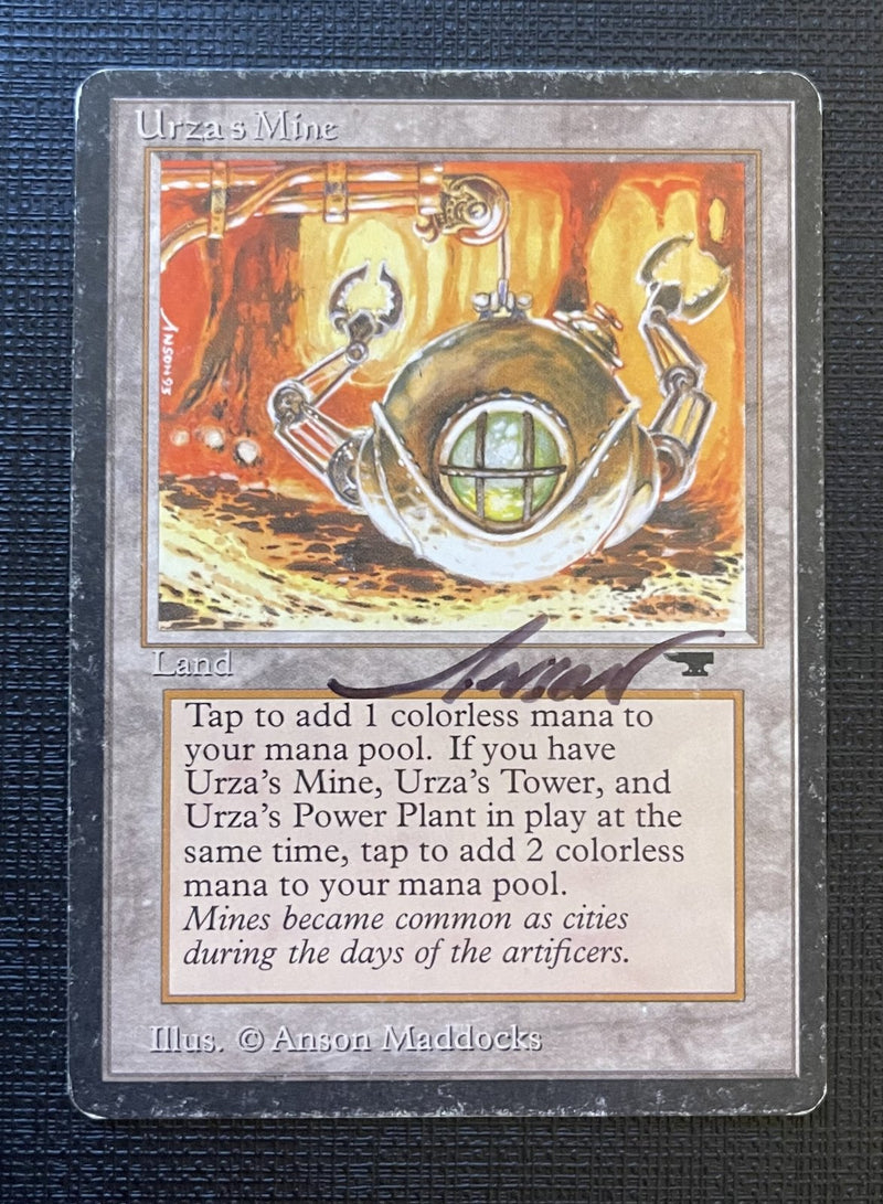 Urza's Mine (Orange Background) [Antiquities] **Artist Signed**