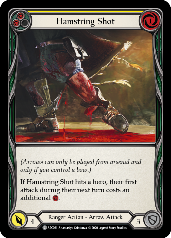 Hamstring Shot (Yellow) [ARC061] Unlimited Edition Rainbow Foil