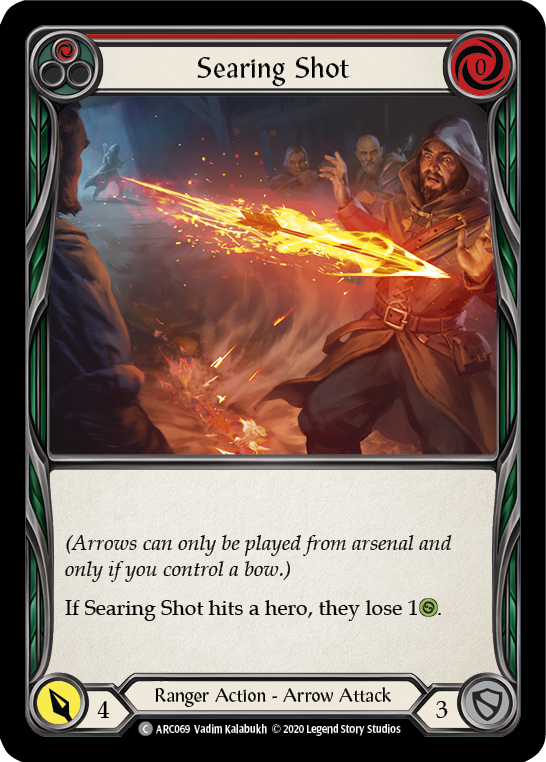 Searing Shot (Red) [ARC069] Unlimited Edition Rainbow Foil