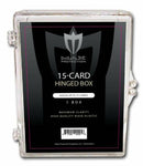 Max Pro 15ct Hinged Clear Plastic Baseball Trading Card Boxes Ultra