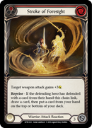 Stroke of Foresight (Red) [WTR138-C] Alpha Print Rainbow Foil