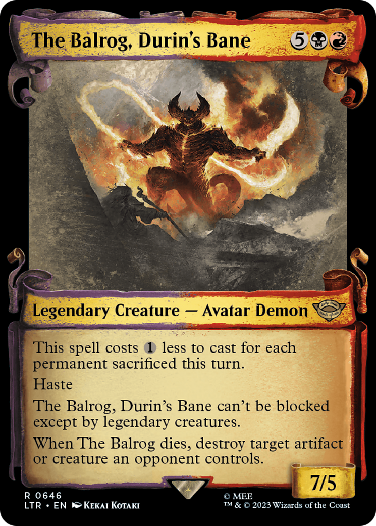 The Balrog, Durin's Bane [The Lord of the Rings: Tales of Middle-Earth Showcase Scrolls]