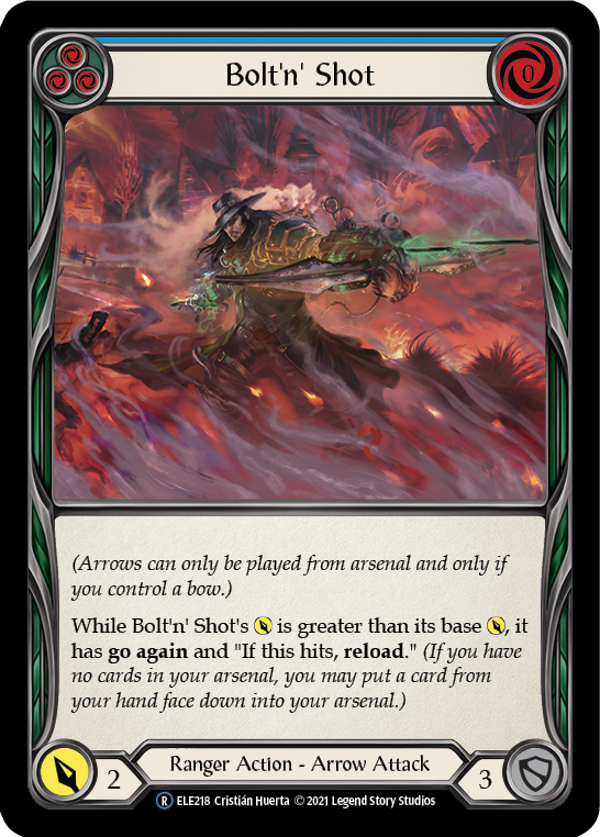 Bolt'n' Shot (Blue) [U-ELE218] Unlimited Rainbow Foil