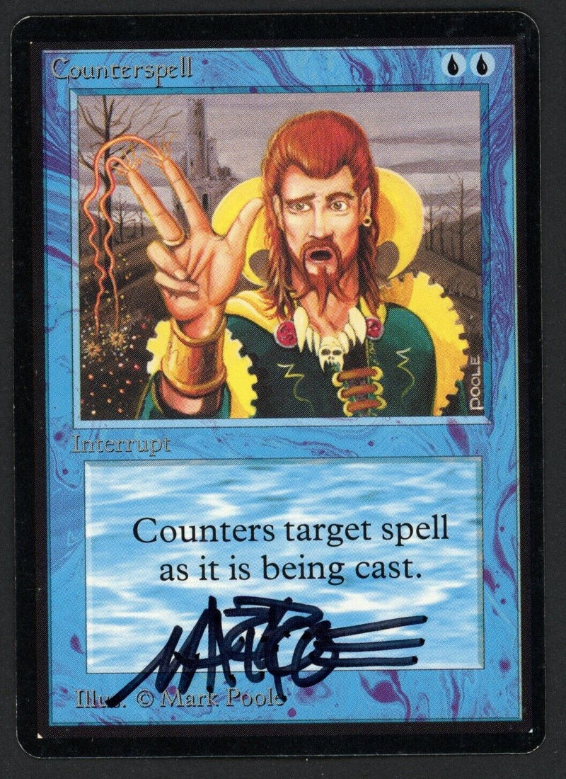 Counterspell [Limited Edition Beta] **Artist Signed**